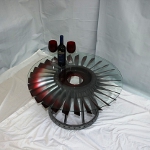 Rolls Royce Jet Fan Blade coffee table red fans1